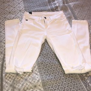 Ripped White Apricot Lane Jeans Size 25